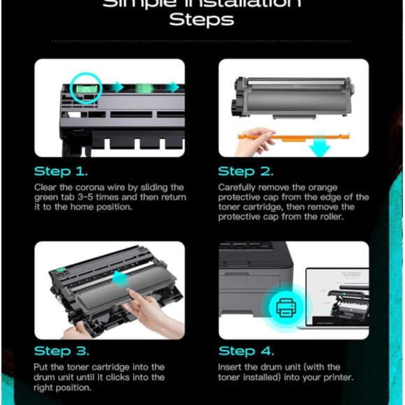 4 Pack DR229CL Drum Unit (Not Toner) Replacement for Brother DR-229CL DR229 - Picture 10 of 14